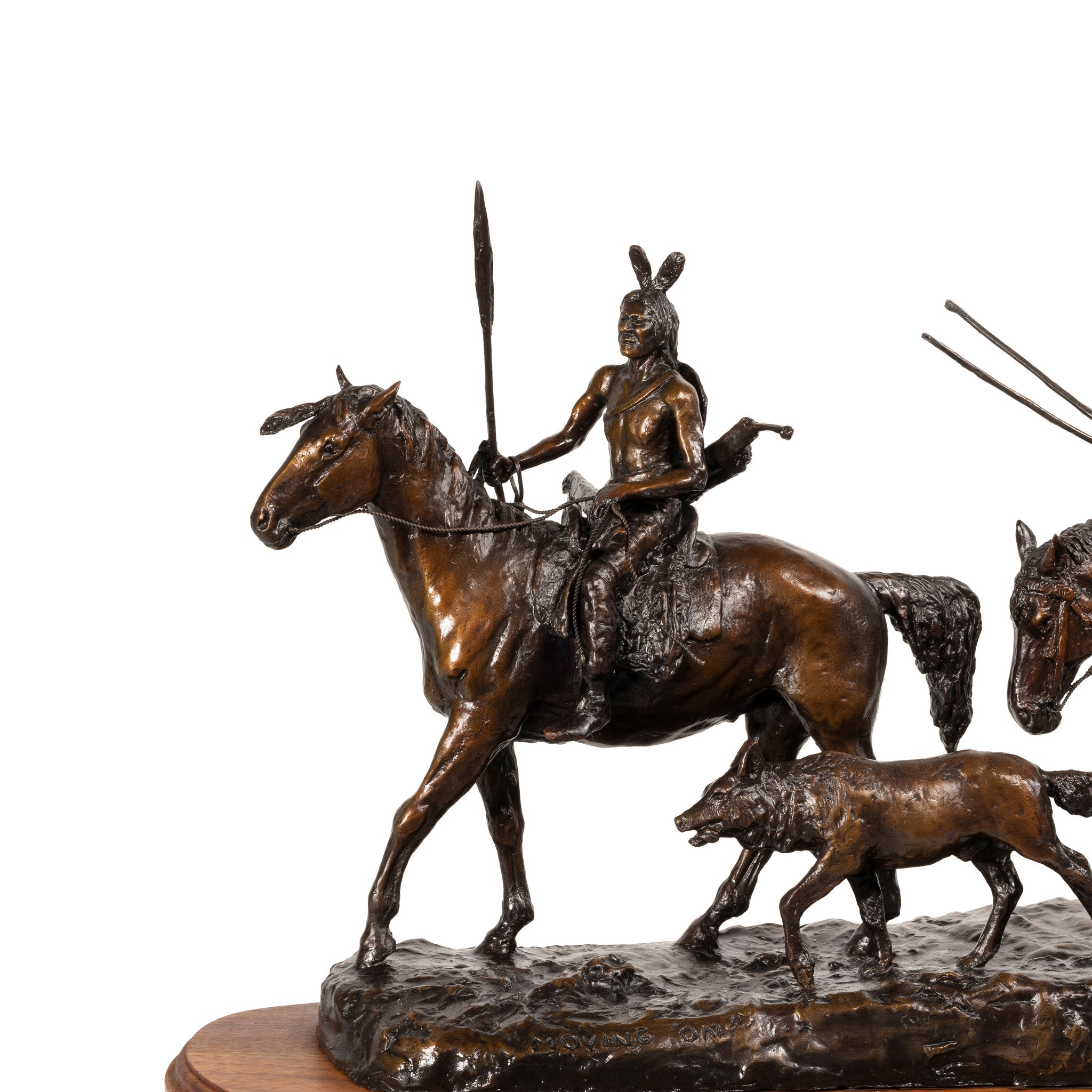 "Moving On" Bronze by Robert Scriver