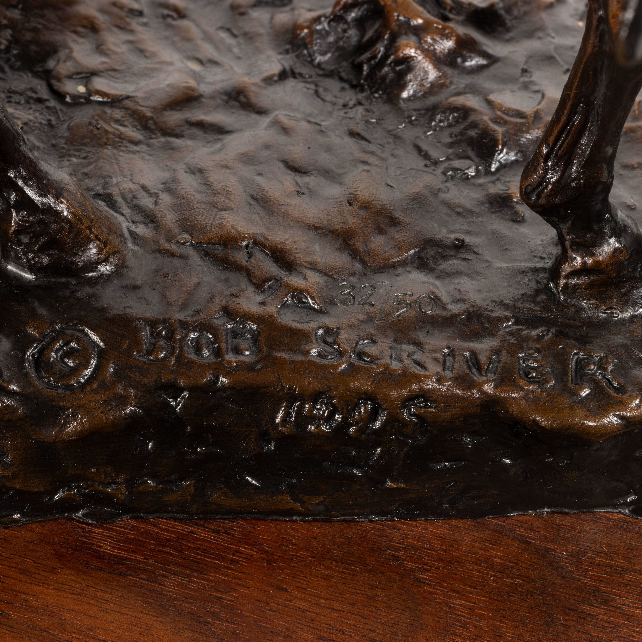 "Moving On" Bronze by Robert Scriver