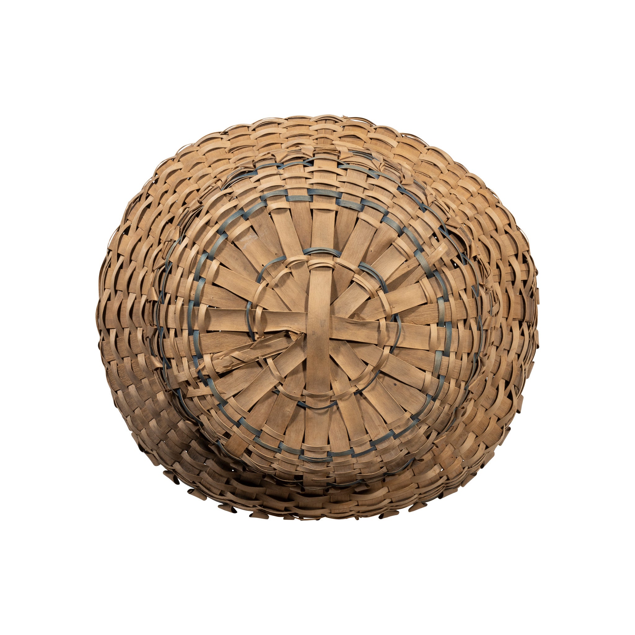 Chippewa Feather Basket
