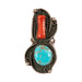 Coral and Turquoise Ring, Jewelry, Ring, Native