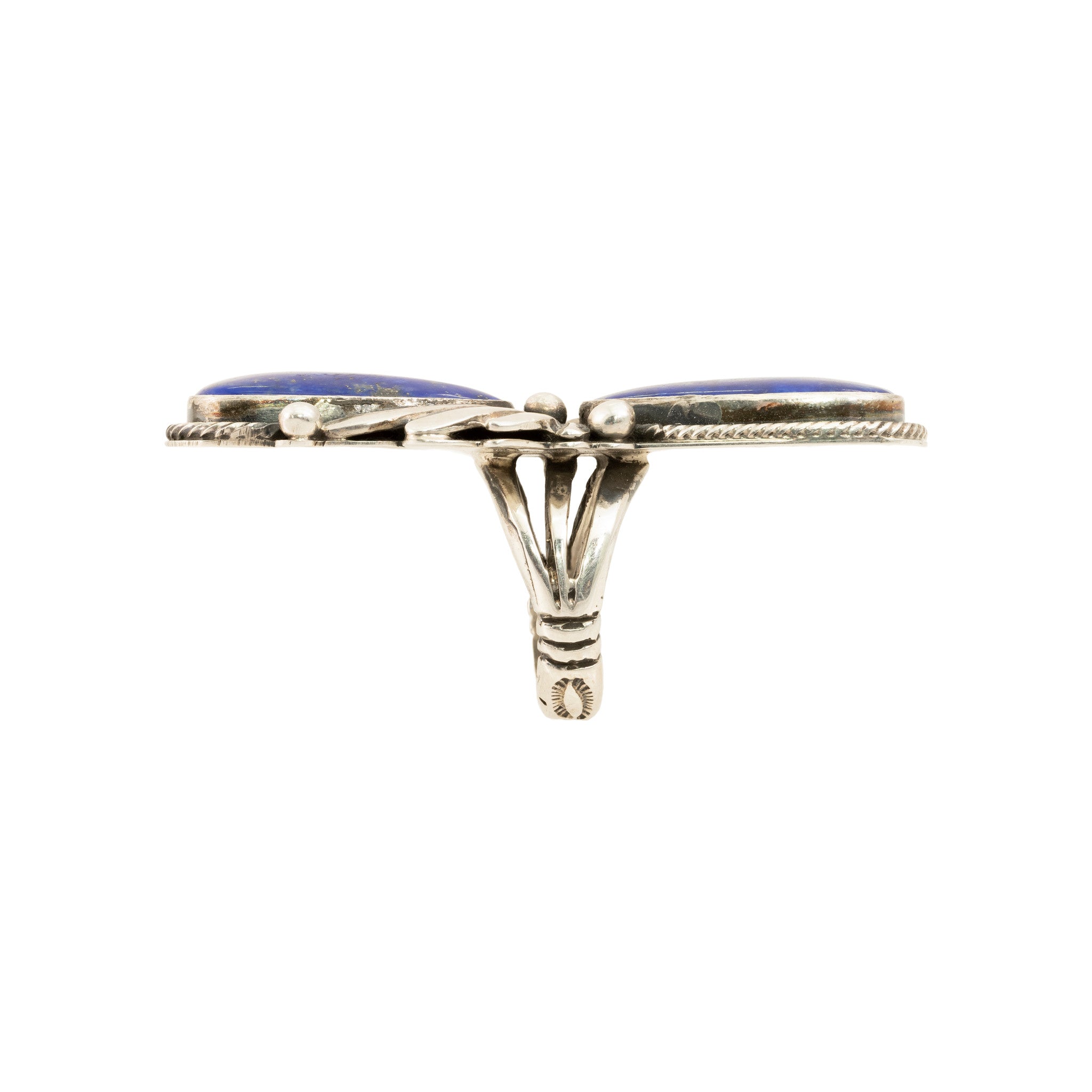 Navajo Lapis Double Stone Ring