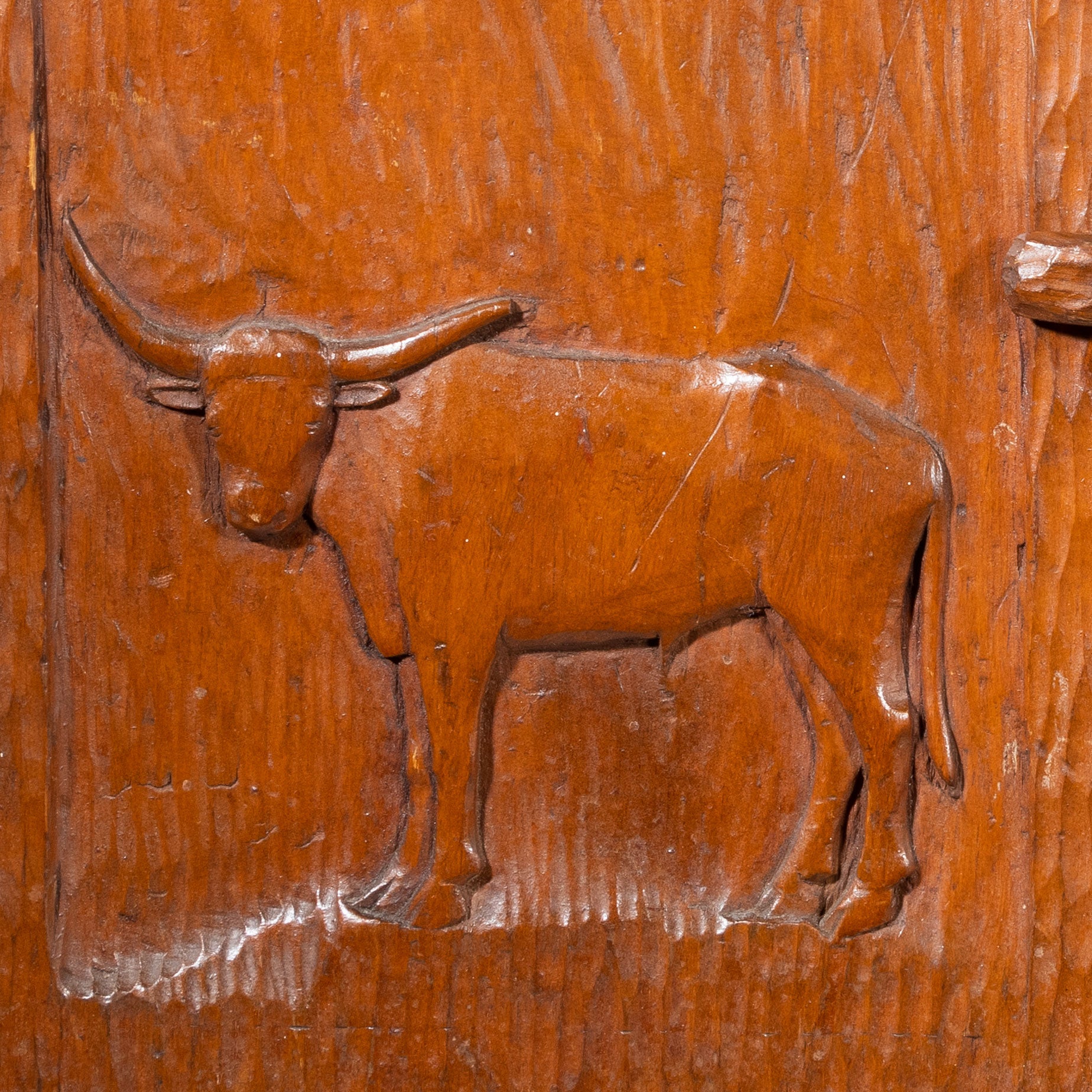 Cowboy Folk Art Cabinet