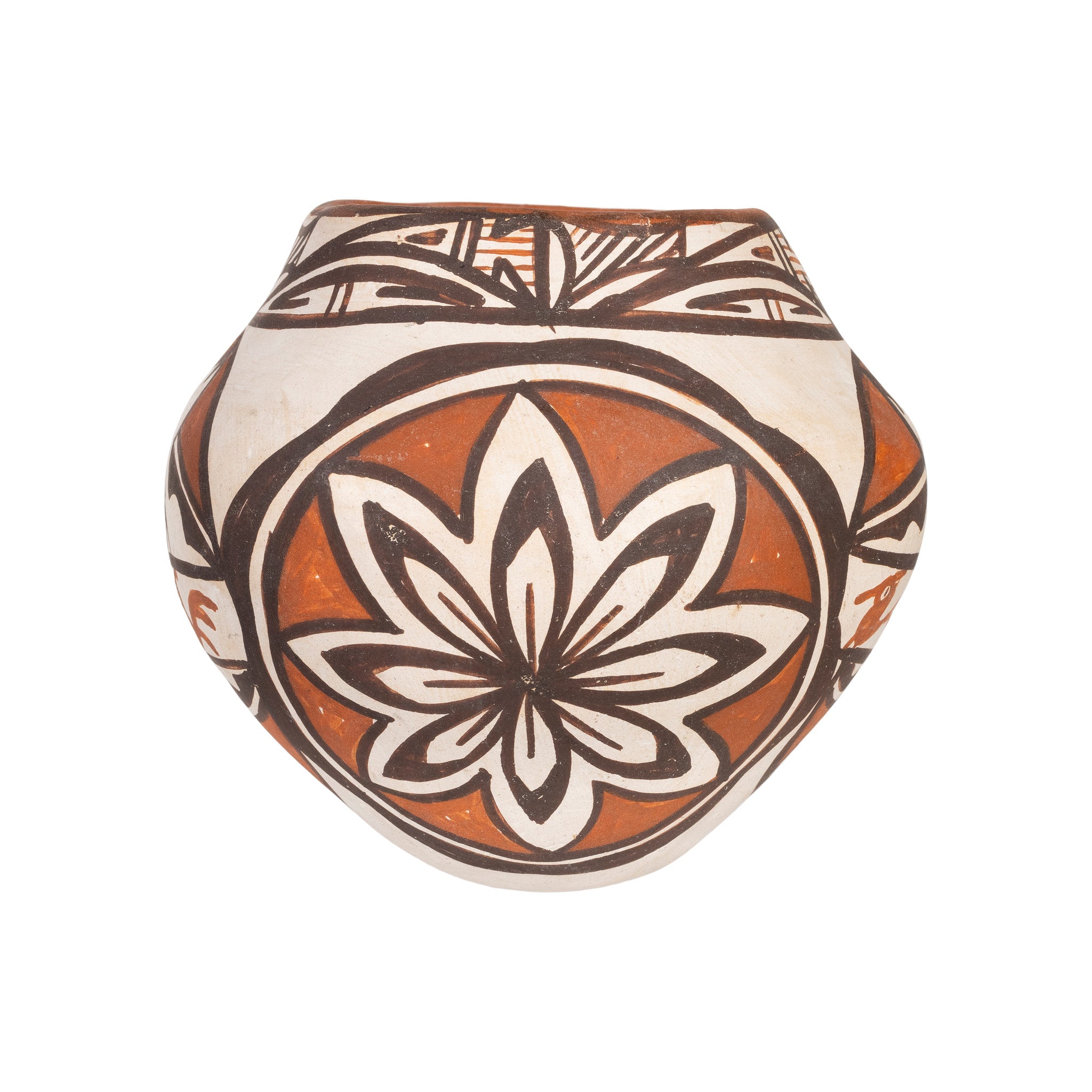 Miniature Zuni Heart Line Deer Olla