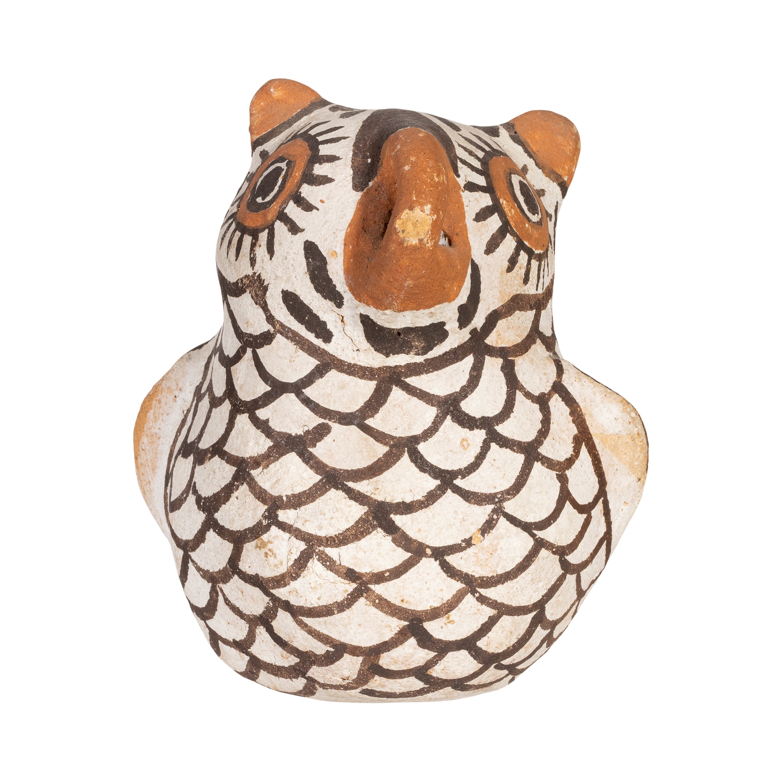 Miniature Zuni Owl, Native, Pottery, Historic