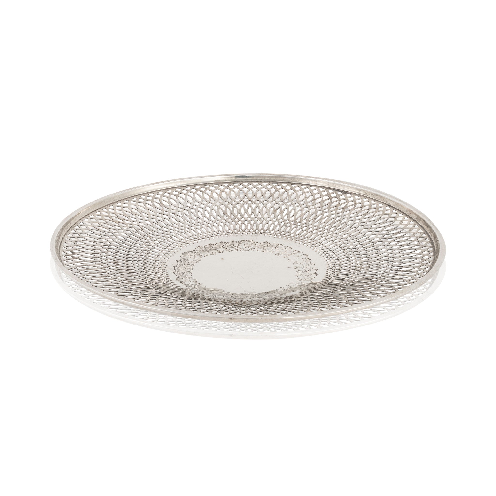 Sterling Reticulated Bowl, Furnishings, Dining, Serveware