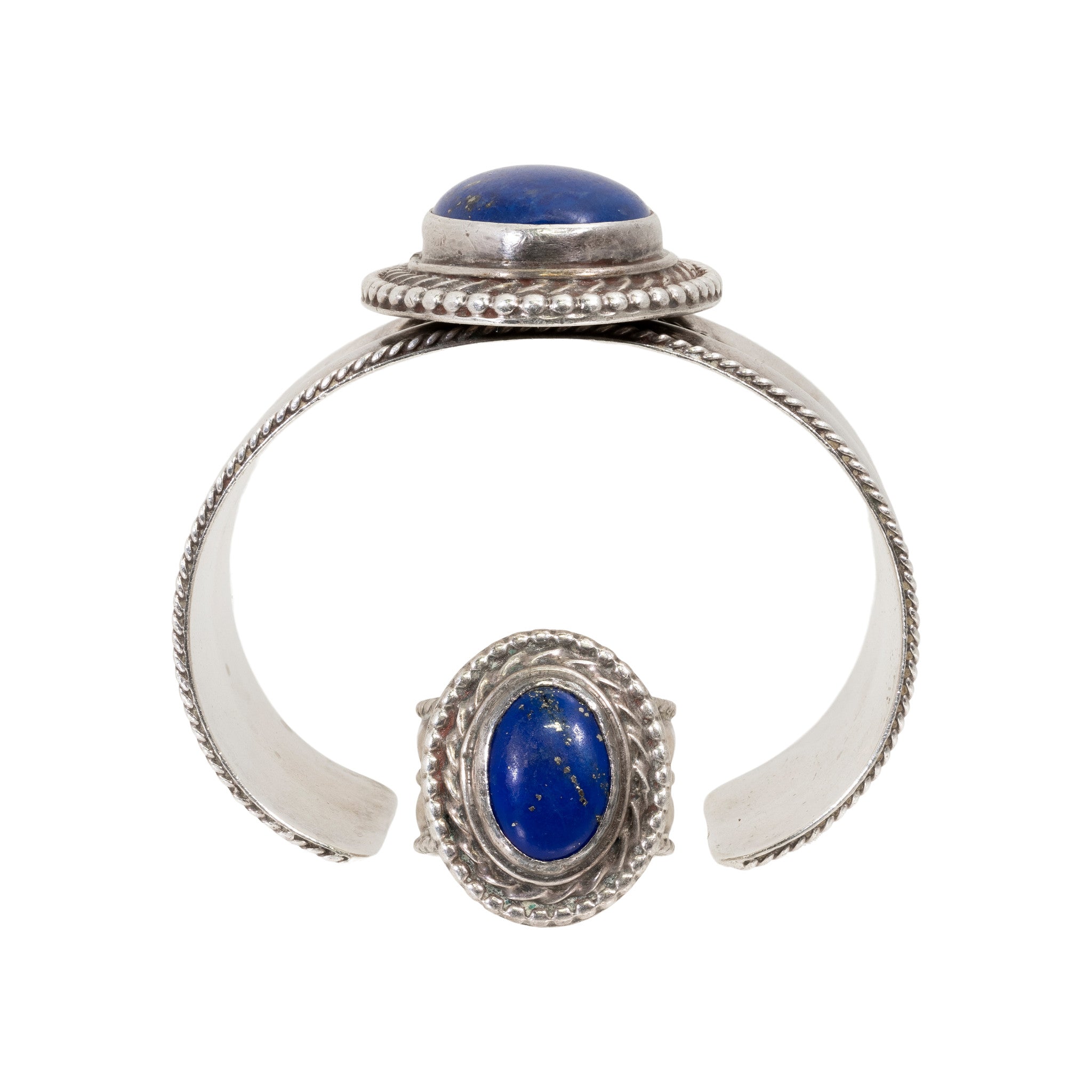 Navajo Lapis Bracelet and Ring
