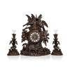 Black Forest Clock Set, Furnishings, Black Forest, Clock