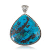 Chrysocolla Pendant, Jewelry, Necklace, Native
