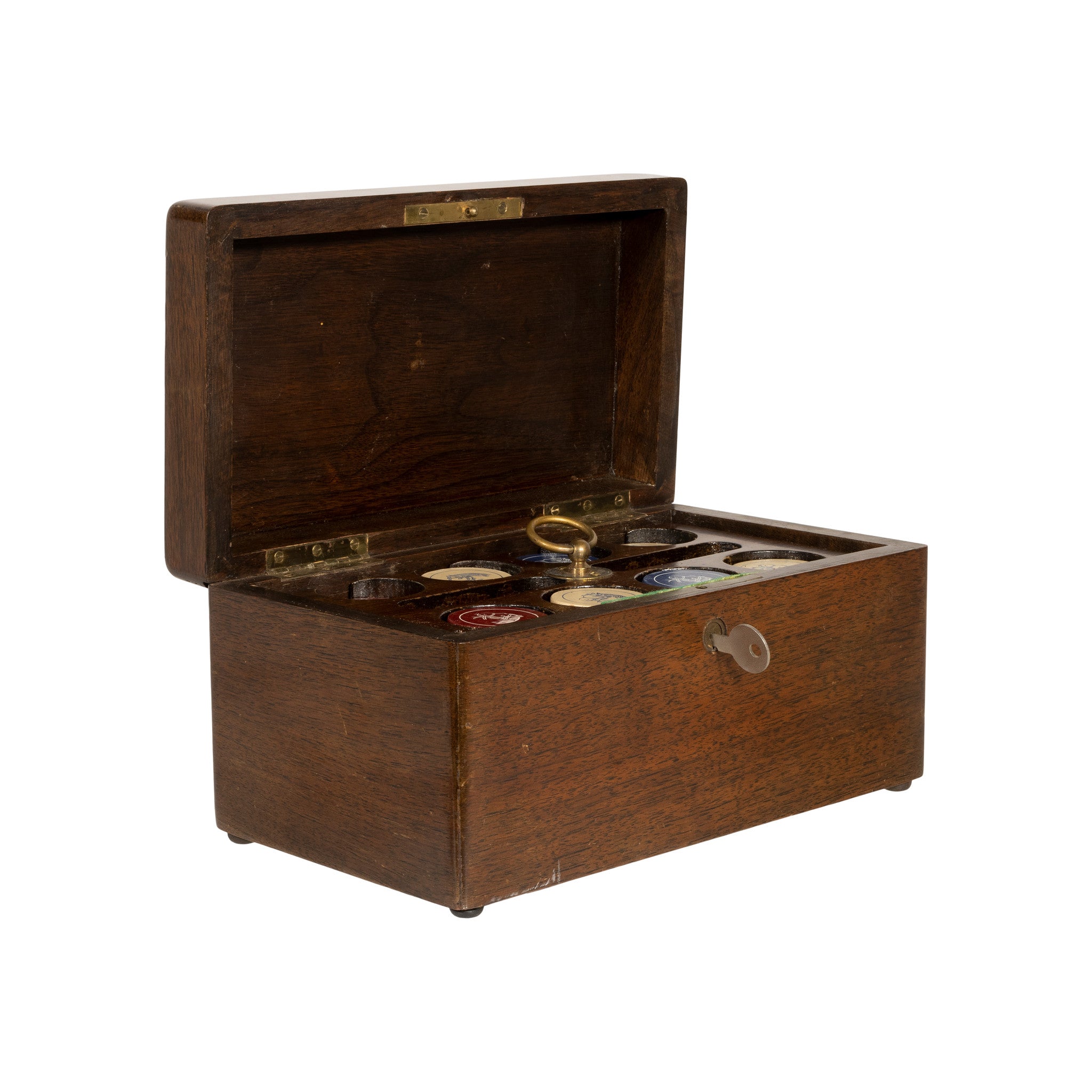 Cased Equestrian Poker Chip Set