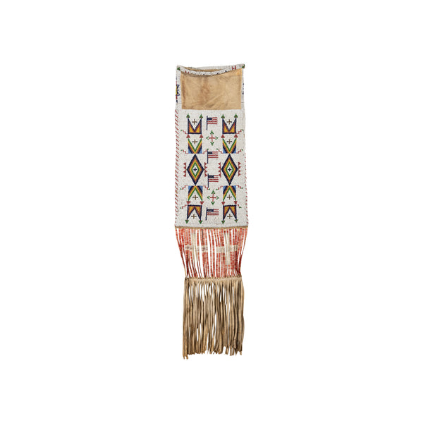 Sioux Patriotic Pictorial Pipe Bag, Native, Bag, Pipe Bag