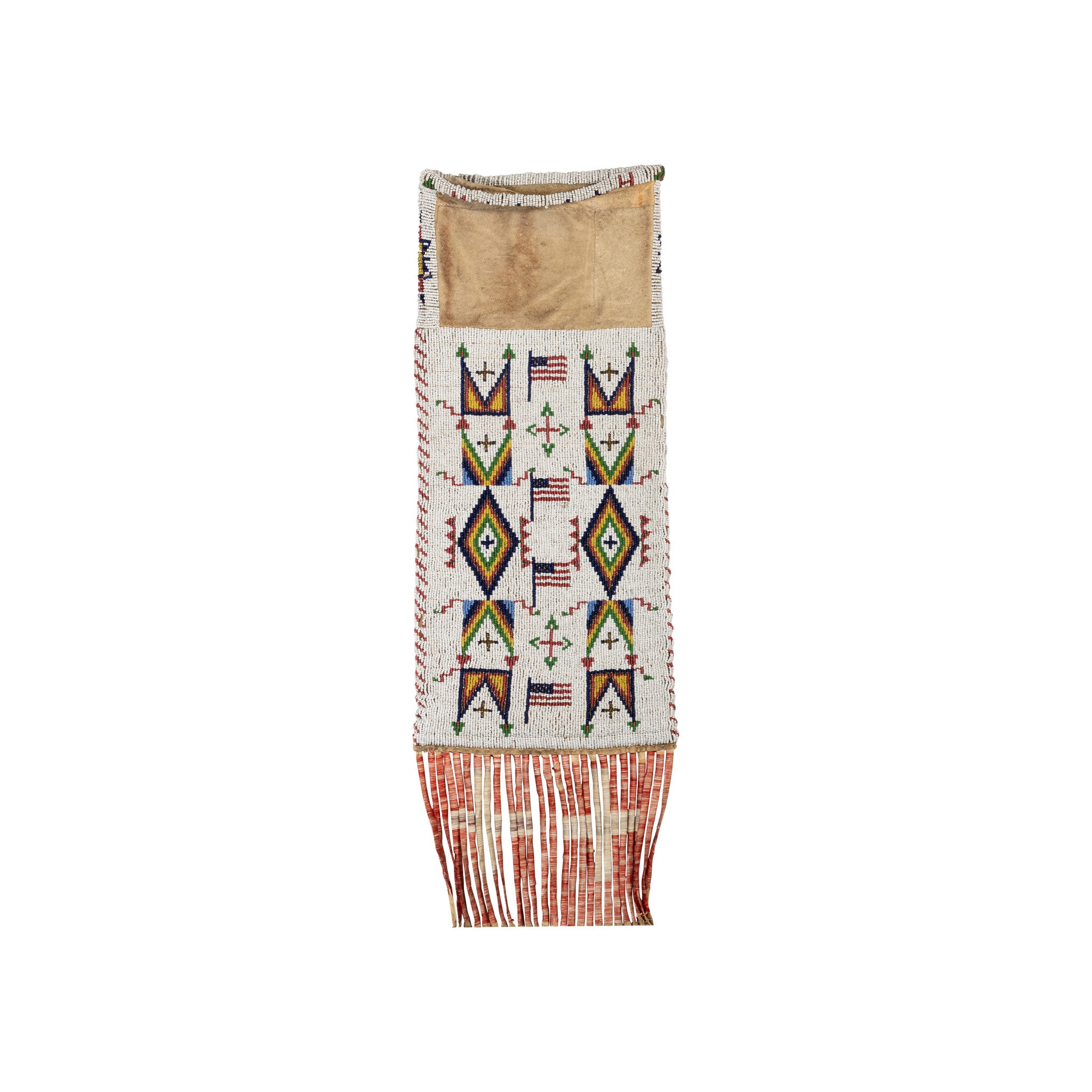 Sioux Patriotic Pictorial Pipe Bag