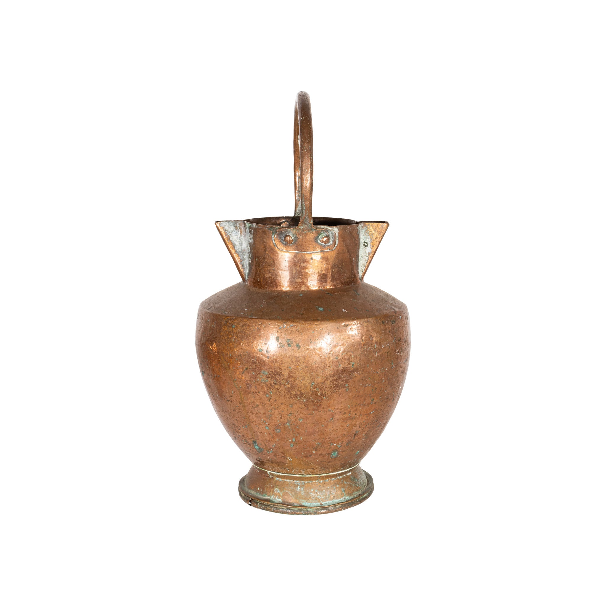 French Copper Water Pitcher