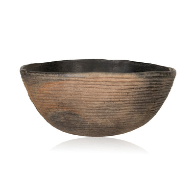 Mimbres Corrugated Bowl, Native, Pottery, Prehistoric