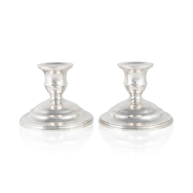 Pair Sterlng Console Candlesticks, Furnishings, Decor, Candle Holder