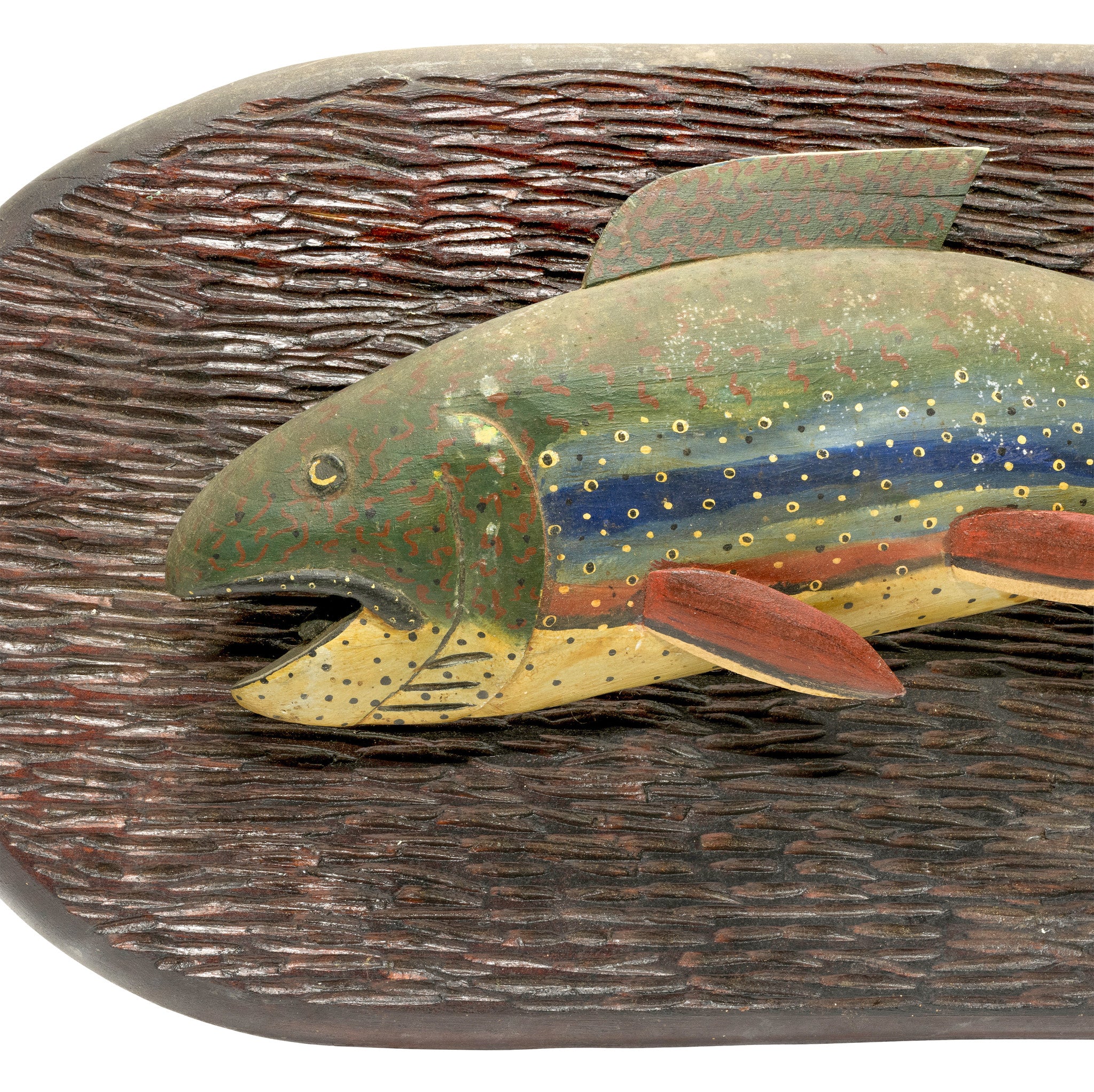 Folky Rainbow Trout Carving