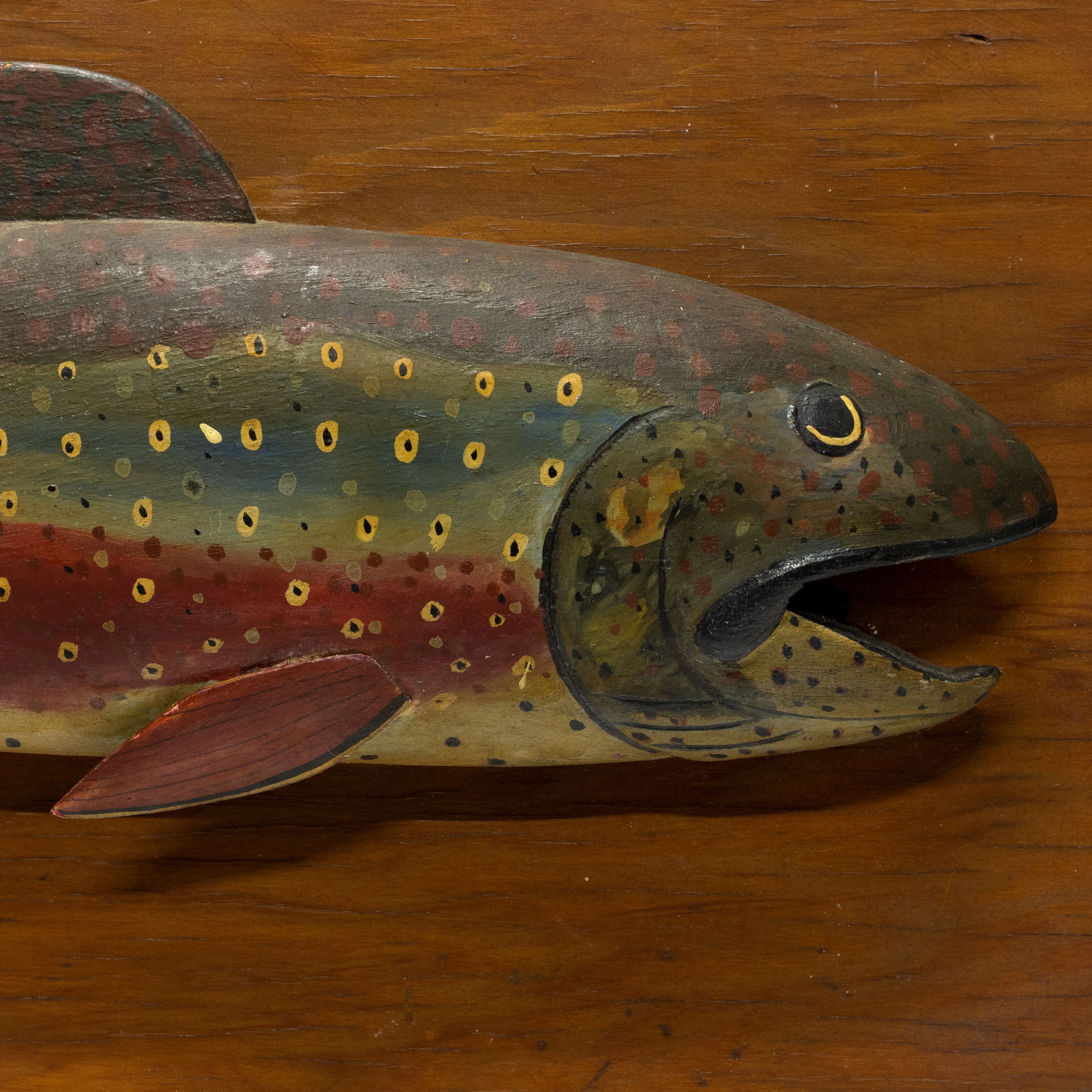 Folky Rainbow Trout Carving