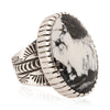 White Buffalo Turquoise Ring, Jewelry, Ring, Native