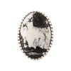 White Buffalo Turquoise Ring