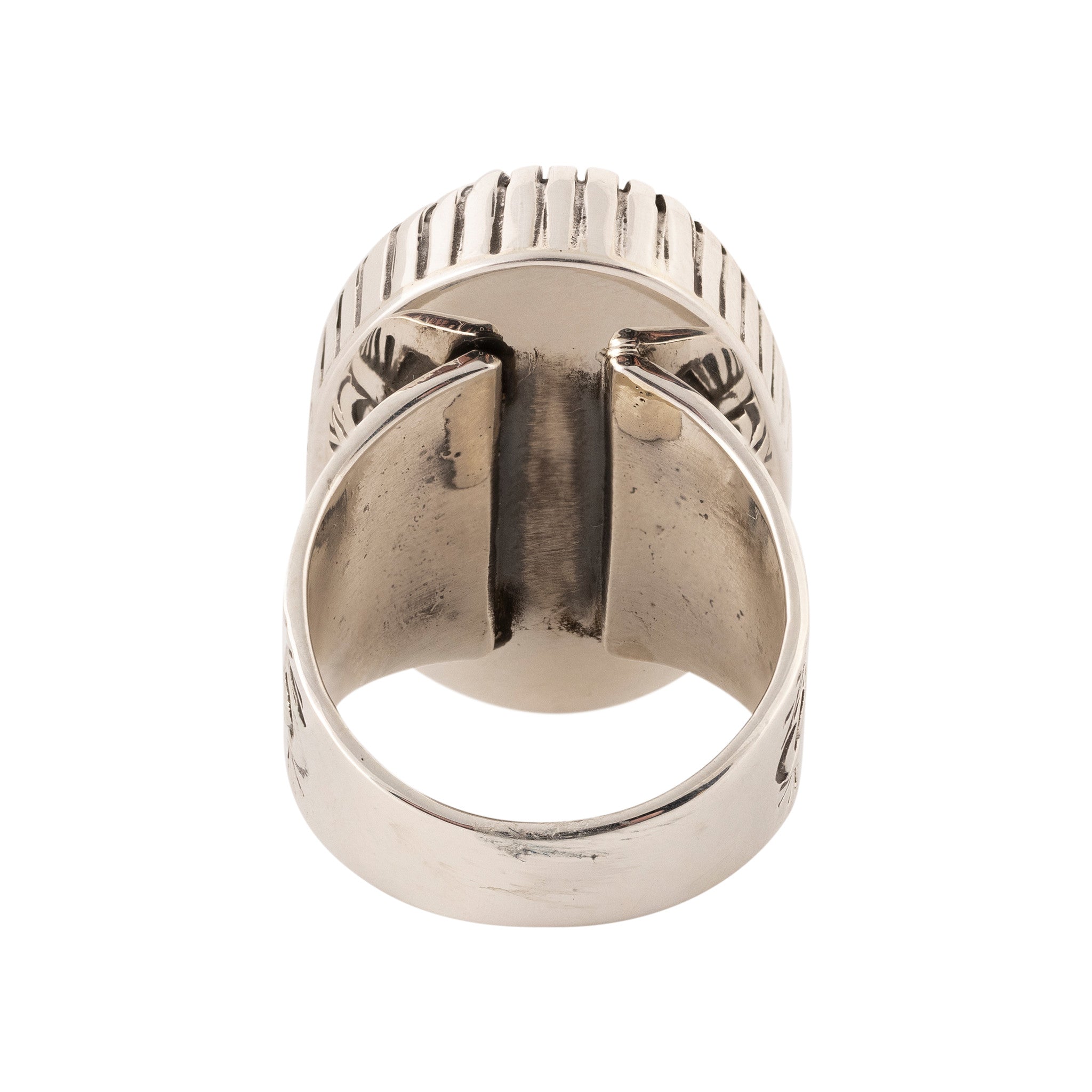 White Buffalo Turquoise Ring