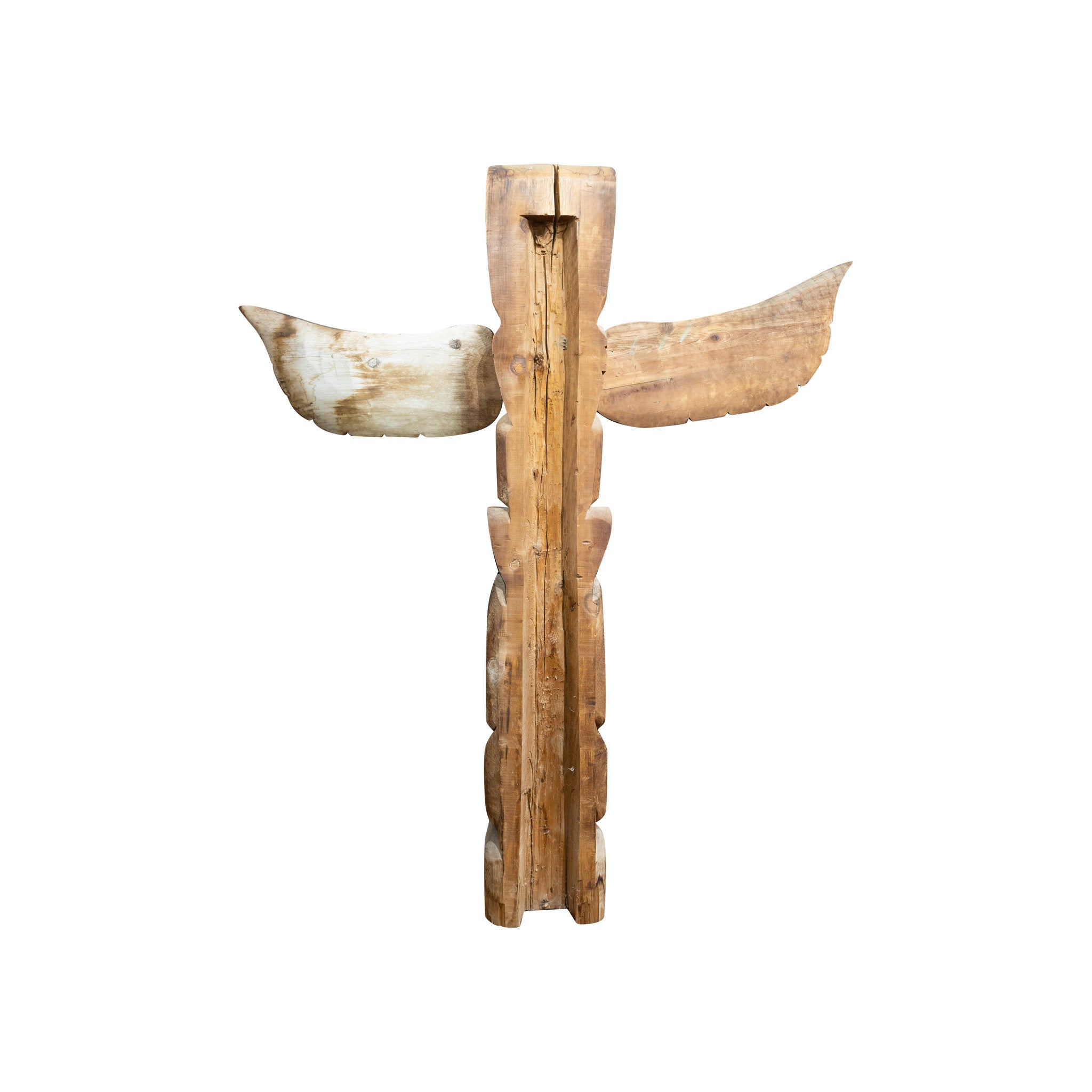 Matched Pair Monumental Salish Coast Totems