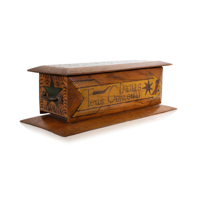 Texas Centennial Folk Art "Treasure Chest", Furnishings, Furniture, Chest