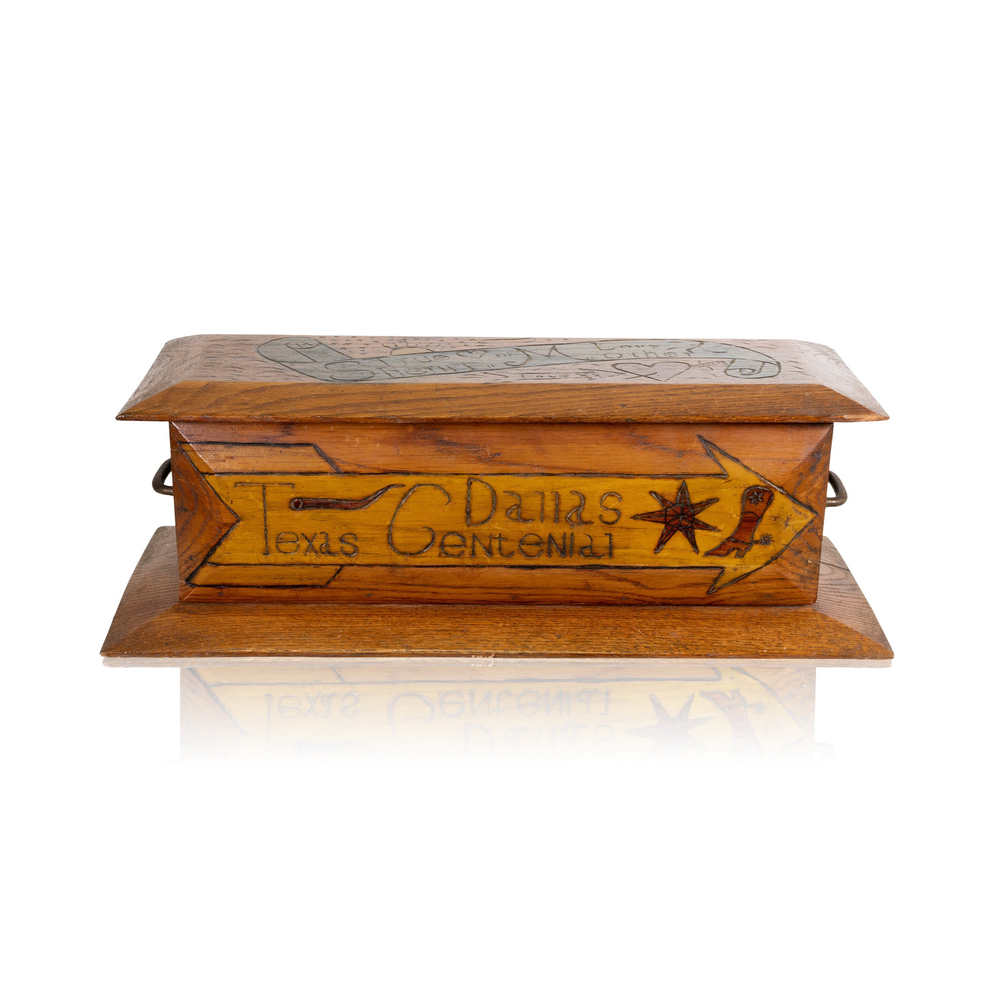 Texas Centennial Folk Art "Treasure Chest"