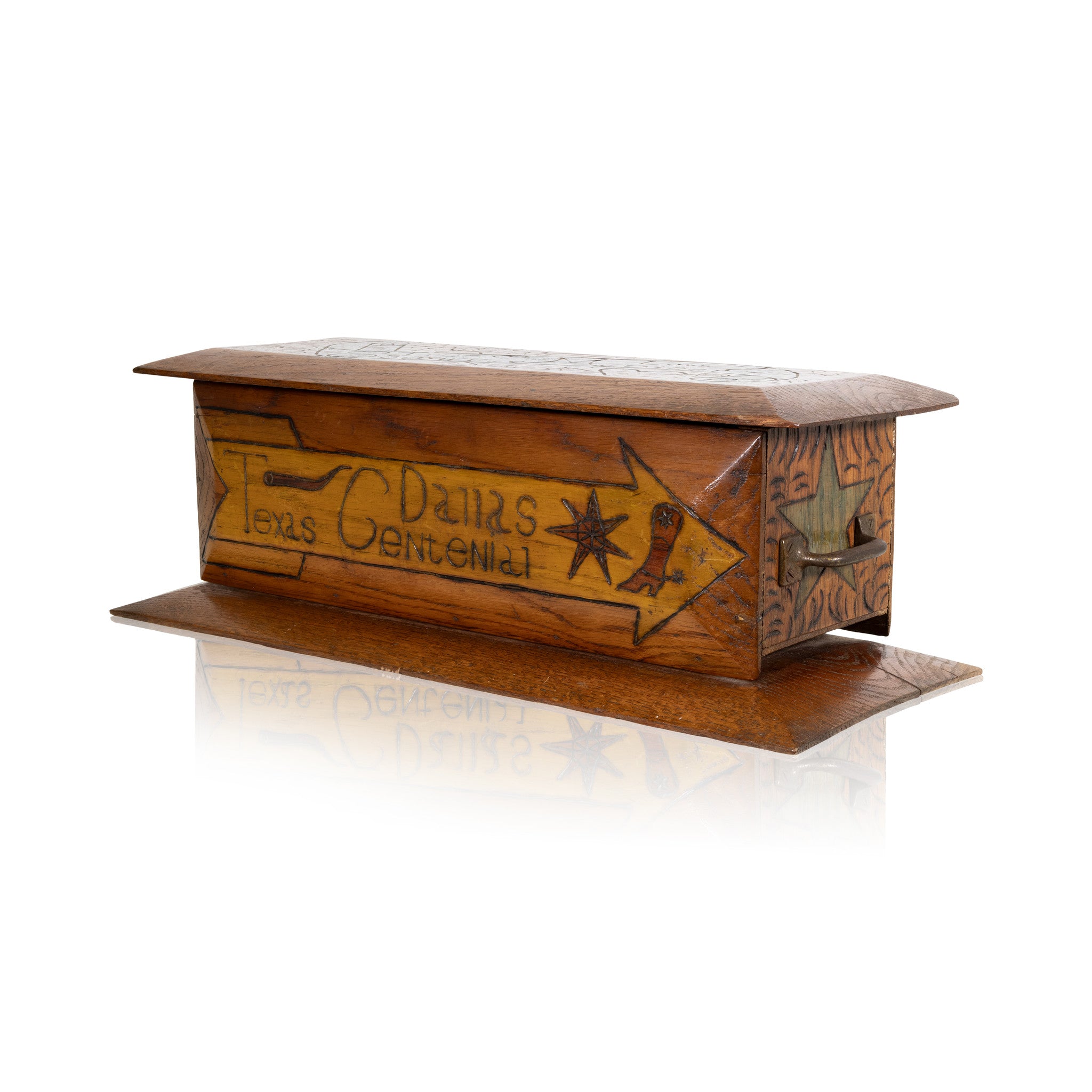Texas Centennial Folk Art "Treasure Chest"