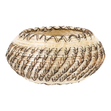 Papago Horsehair Basket, Native, Basketry, Vertical