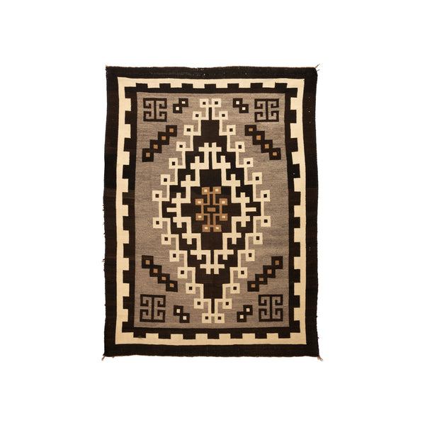 Navajo Two Grey Hills, Native, Weaving, Floor Rug