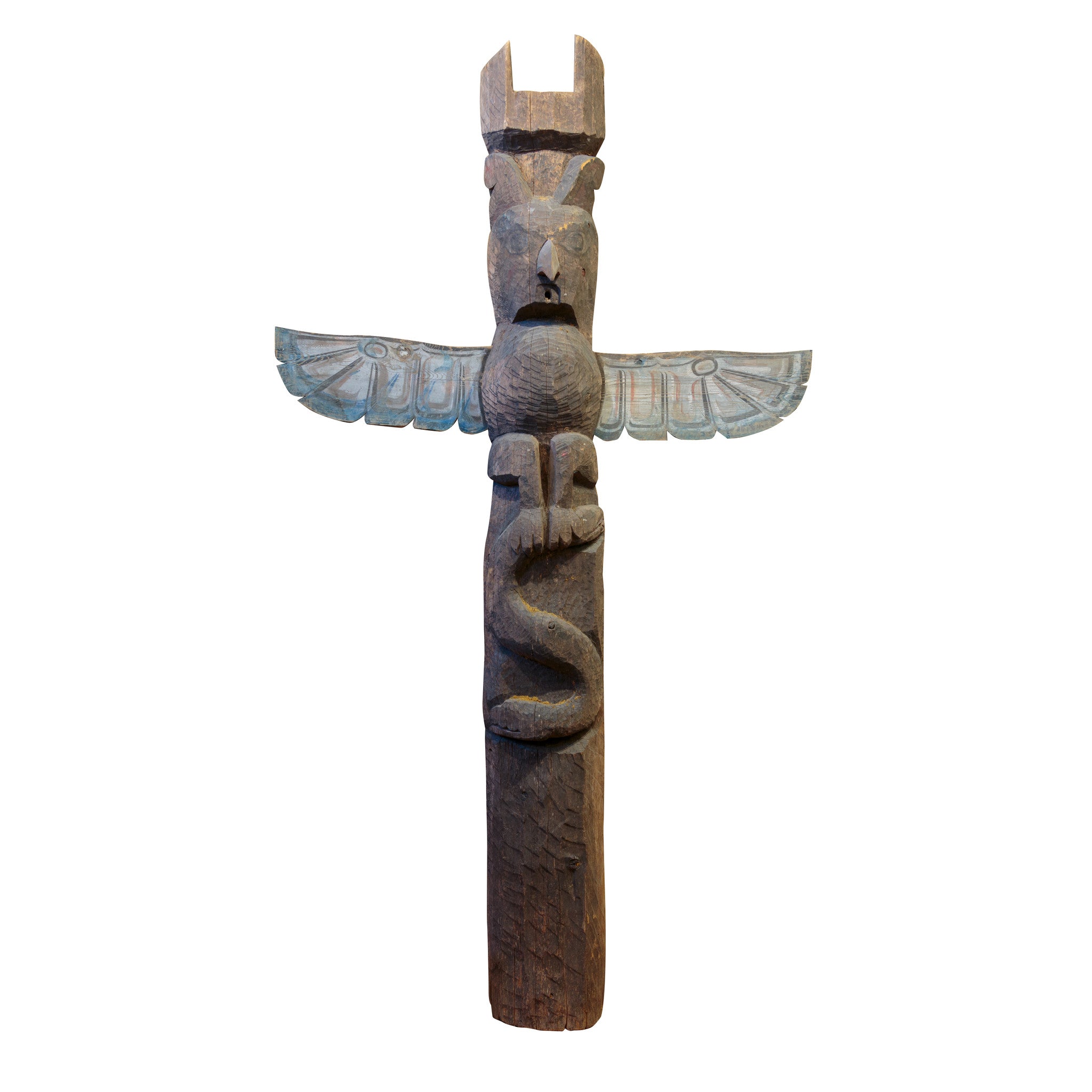 Set of Three Coastal Salish Totems