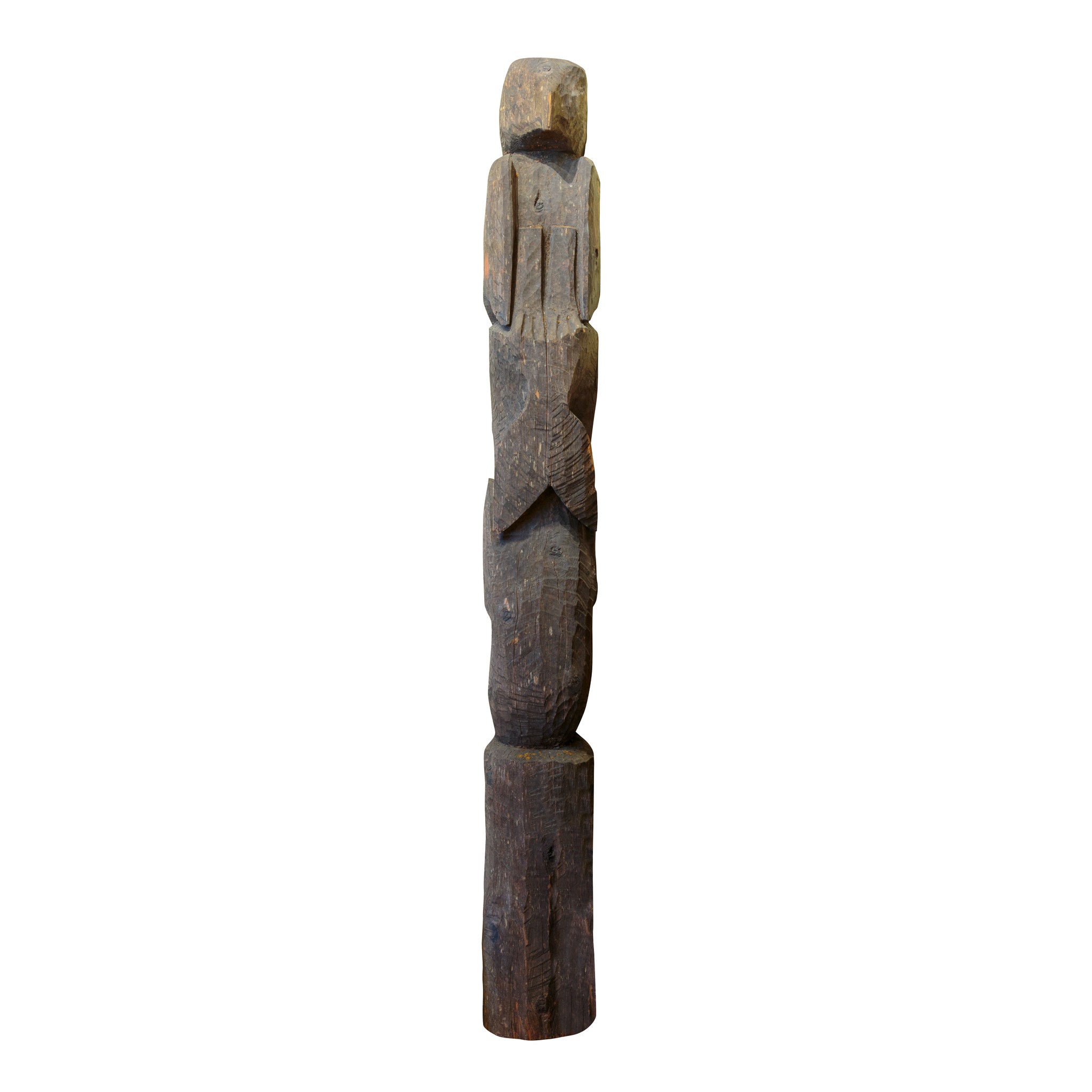 Set of Three Coastal Salish Totems