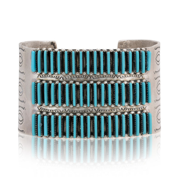 Zuni Turquoise Needlepoint Bracelet, Jewelry, Bracelet, Native
