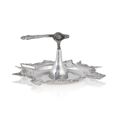 Sterling Silver Cigar Cutter/Ashtray, Western, Tobacciana, Cigar Cutter