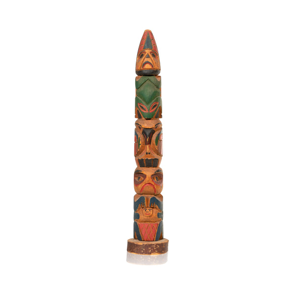 Nuu-chah-Nulth Totem Pole, Native, Carving, Totem Pole