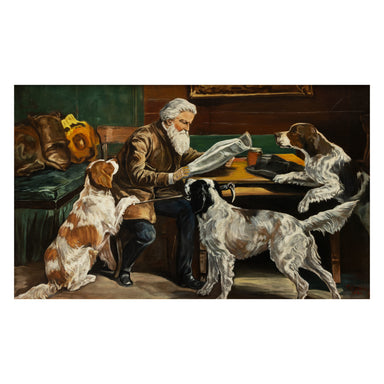 Forgetful Old Friend by C. Myhre, Fine Art, Painting, Sporting