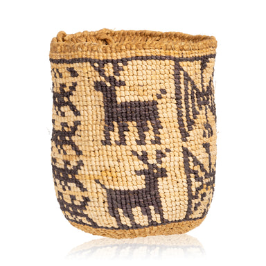 Wasco Pictorial Sally Bag, Native, Basketry, Other
