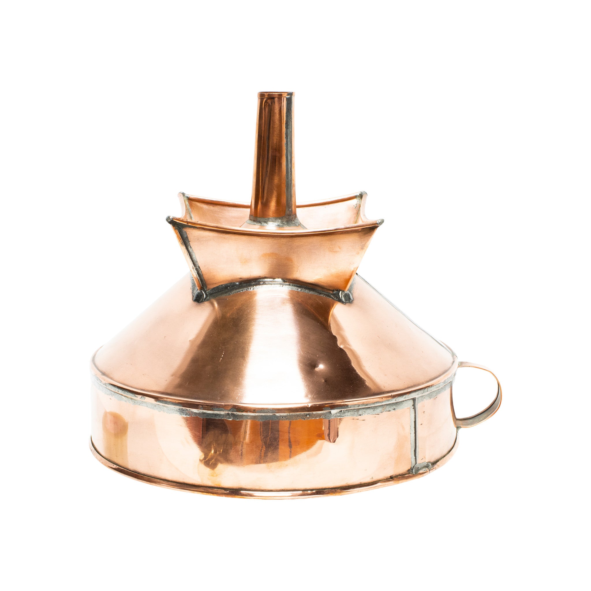 French Copper Wine Barrel Funnel
