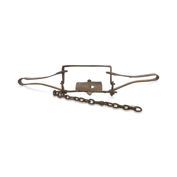 Hand Forged Double Spring Trap, Sporting Goods, Trapping, Trap