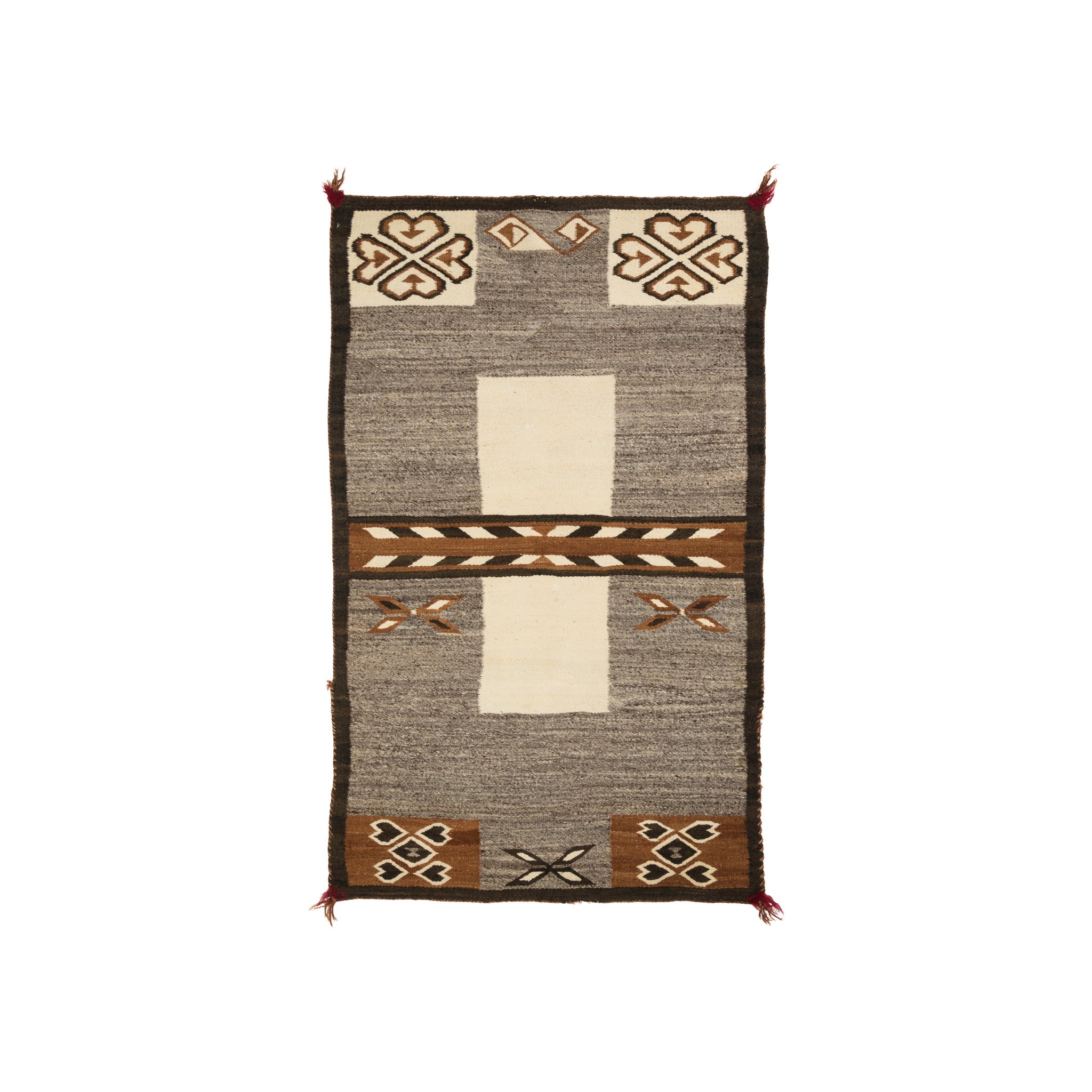 Navajo Crystal Double Saddle, Native, Weaving, Double Saddle Blanket