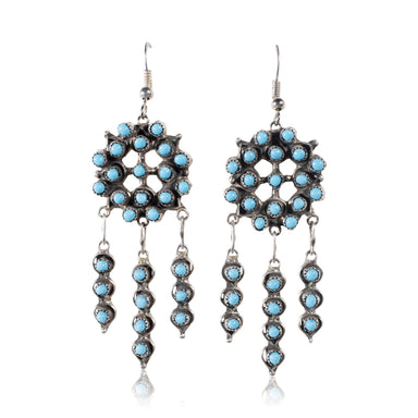 Zuni Turquoise Earrings, Jewelry, Earrings, Native