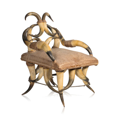 Vintage Horn Side Chair, Furnishings, Furniture, Chair