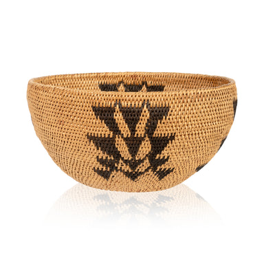 Washoe Basket, Native, Basketry, Vertical
