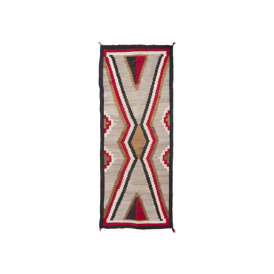 Navajo Crystal Runner, Native, Weaving, Floor Rugs