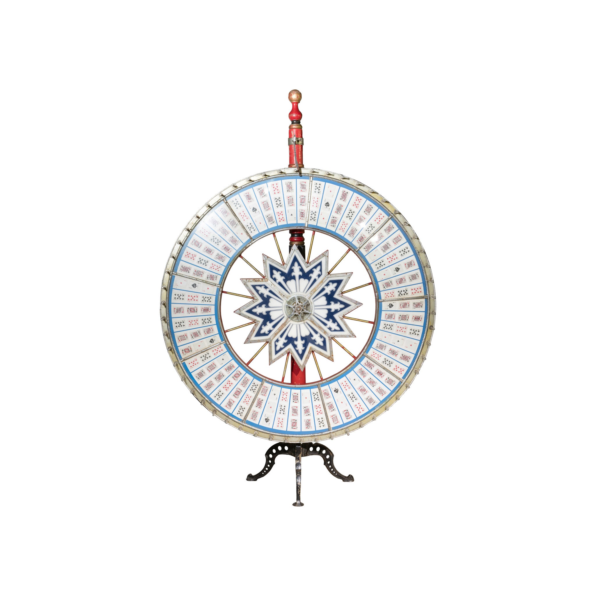 H.C. Evans Big 6 Gaming Wheel, Western, Gaming, Gambling Wheel