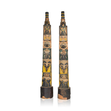Nuu-Chah-Nulth or Coast Salish Totem, Native, Carving, Totem Pole
