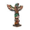 Coast Salish Totem by Marlin Alphonse, Native, Carving, Totem Pole