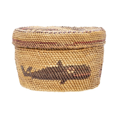 Makah Basket, Native, Basketry, Vertical