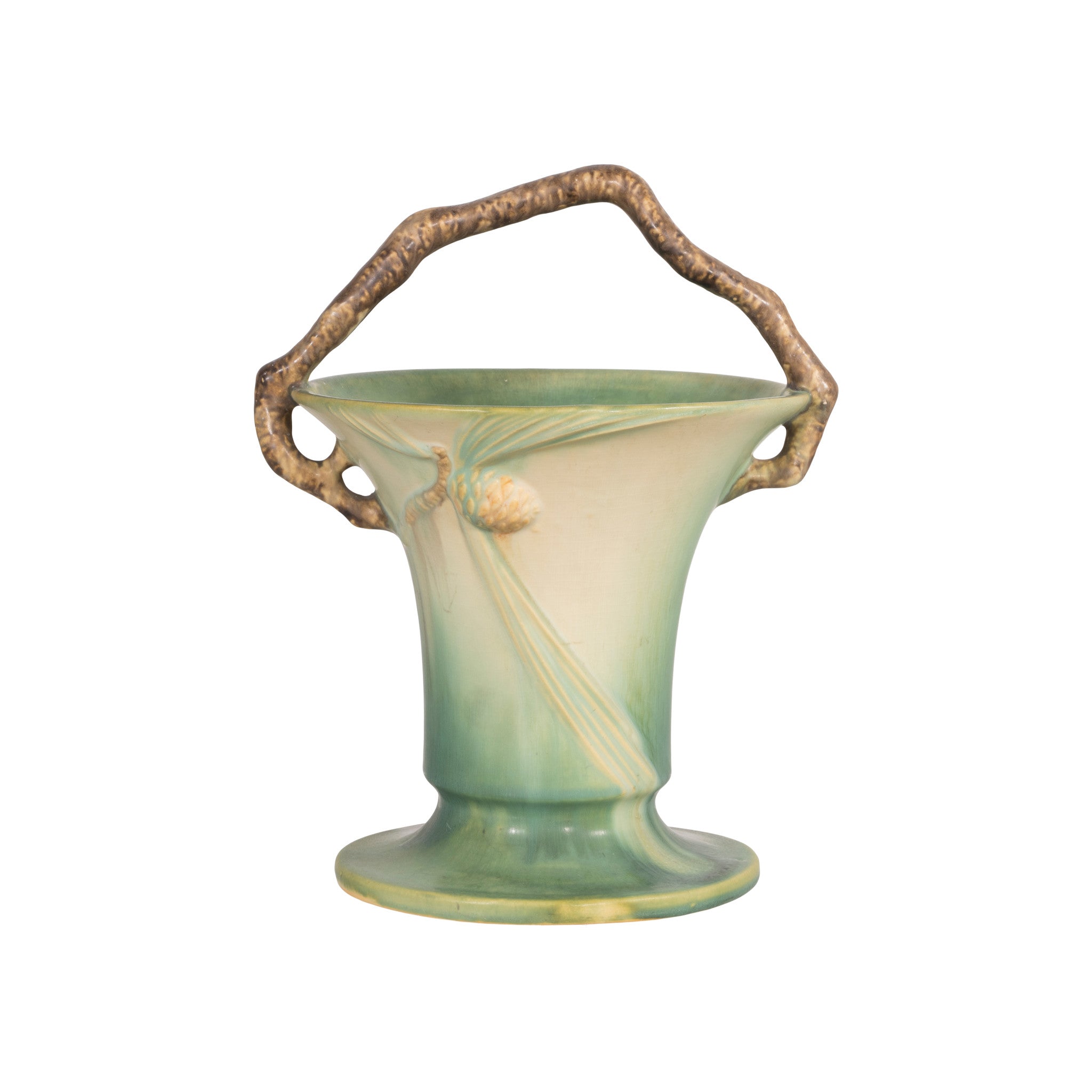 Green Roseville Pinecone Collection