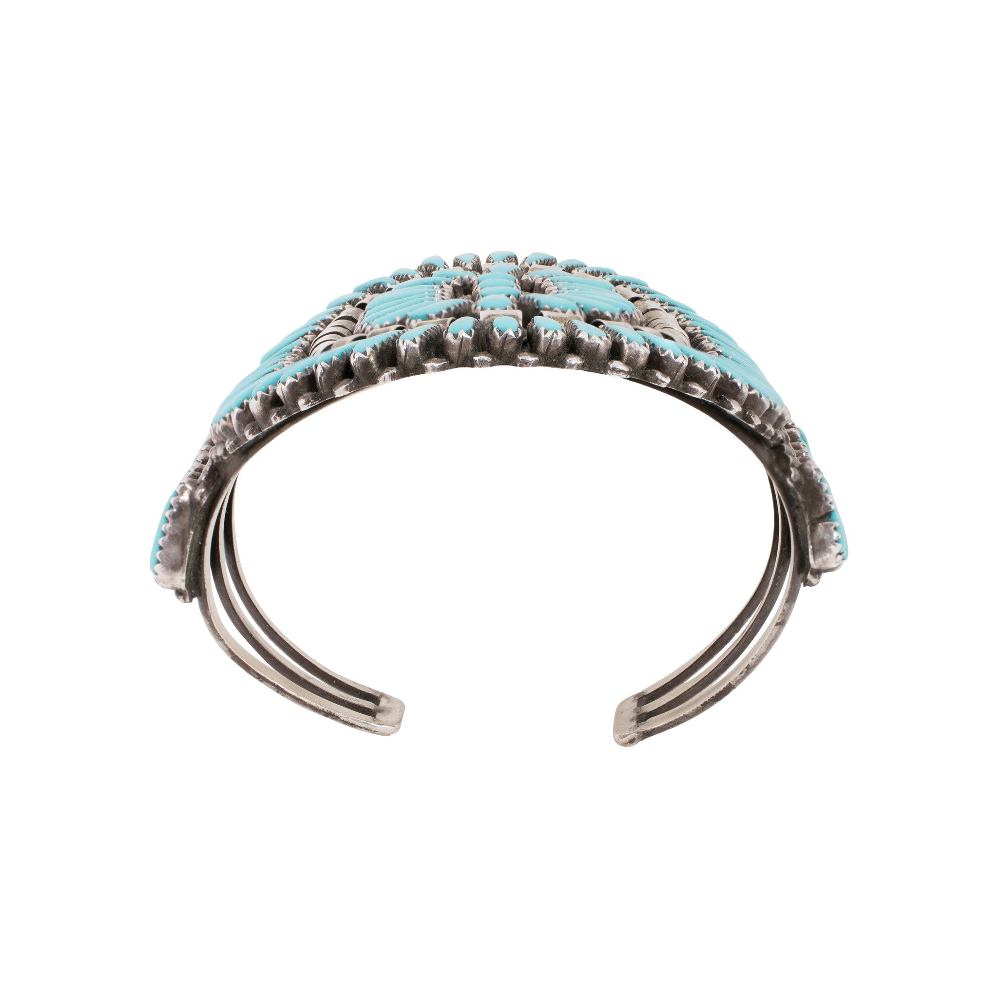 Zuni Needlepoint Turquoise Bracelet