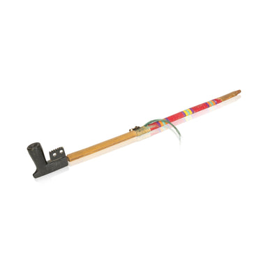 Sioux Pipe with Quilled Stem, Native, Pipe, Steatite